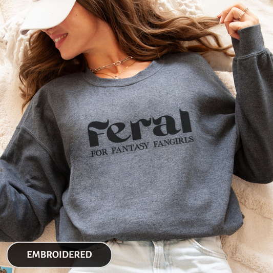 Feral for FFG Embroidered Crewneck Sweatshirt