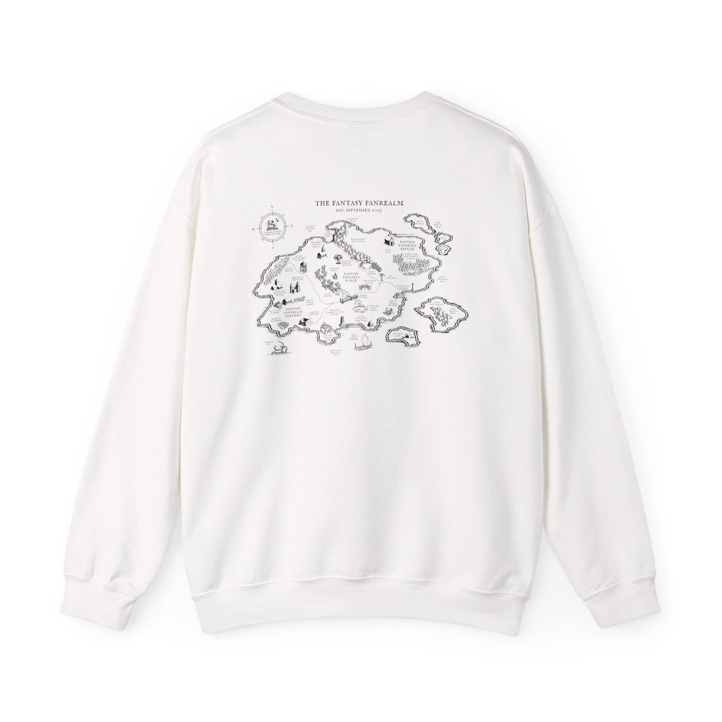 Three Year Anniversary - Map Unisex Crewneck Sweatshirt