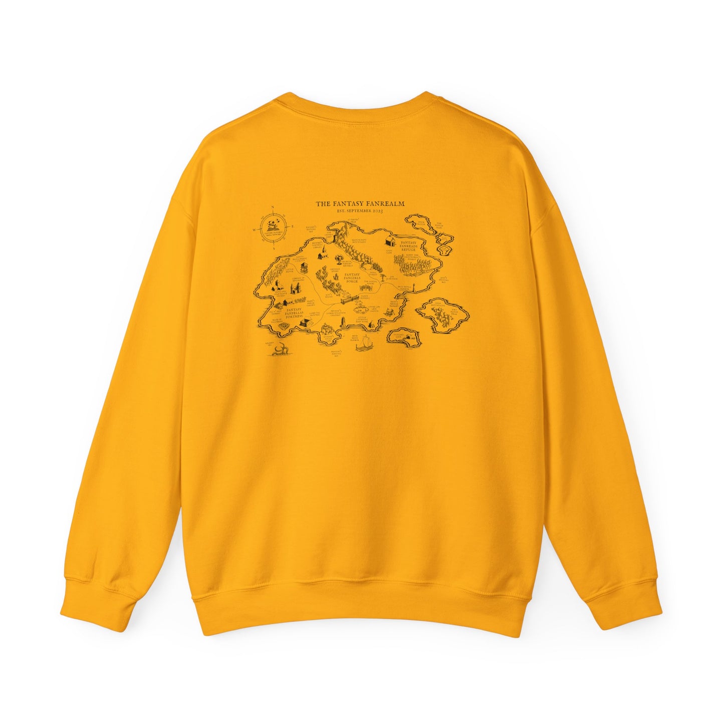 Three Year Anniversary - Map Unisex Crewneck Sweatshirt