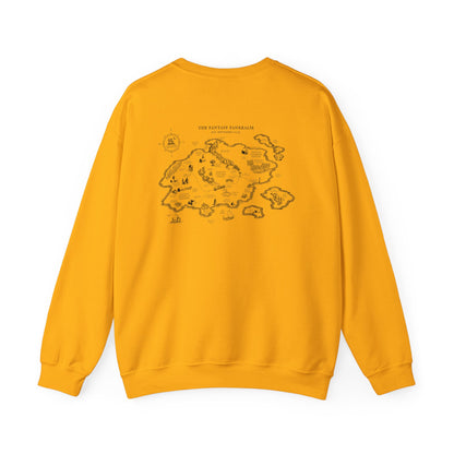 Three Year Anniversary - Map Unisex Crewneck Sweatshirt