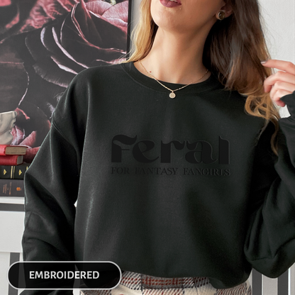 Feral for FFG Embroidered Crewneck Sweatshirt