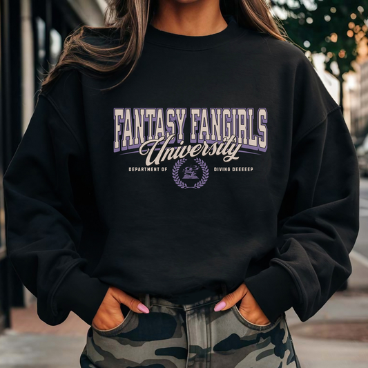 Fantasy Fangirls University Unisex Crewneck Sweatshirt