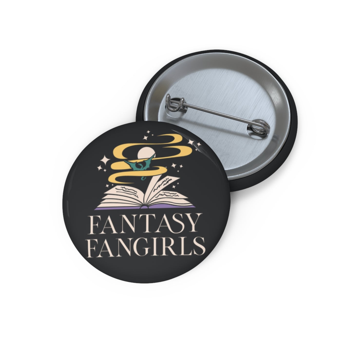 Fantasy Fangirls Logo Pin Button