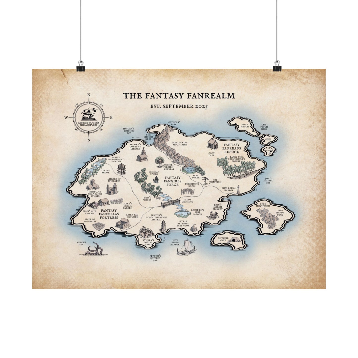 Three Year Anniversary - Map Poster