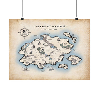 Three Year Anniversary - Map Poster