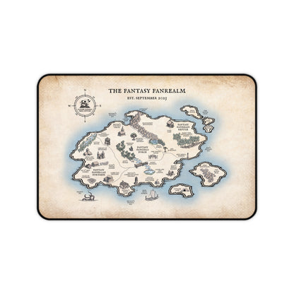 Three Year Anniversary - Map Desk Mat