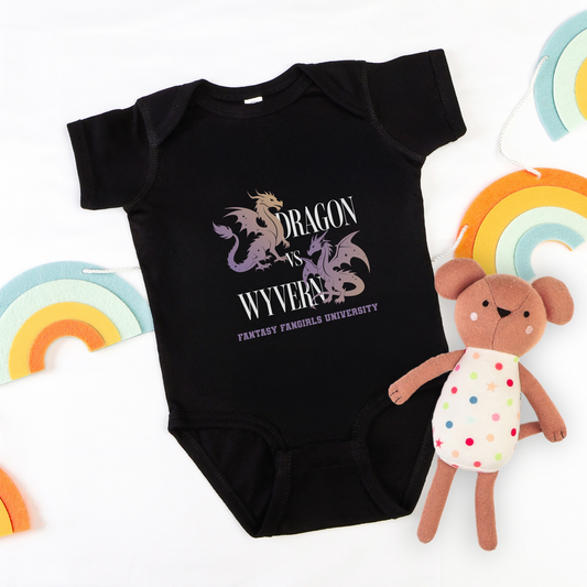 Dragon vs Wyvern Baby Onesie