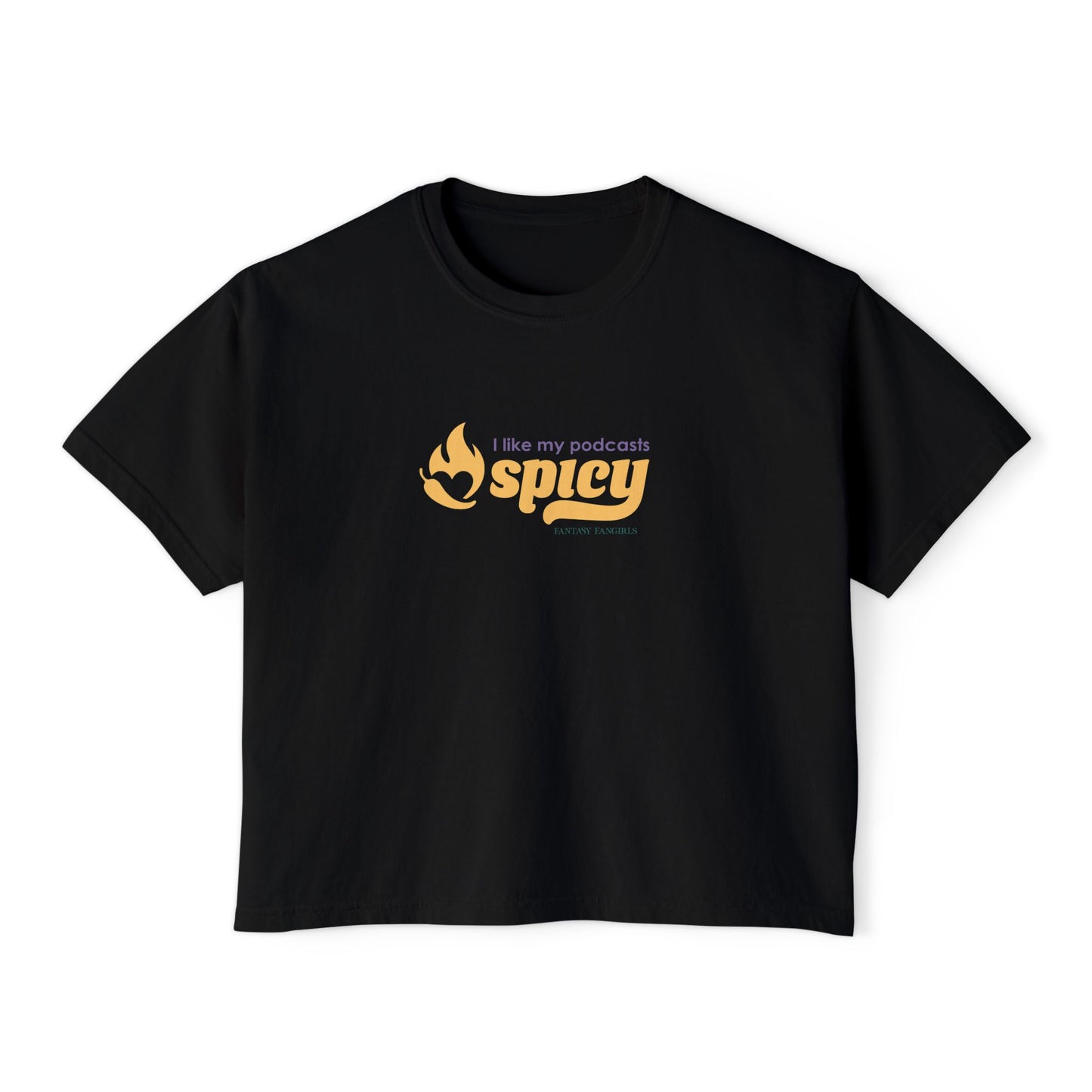 I Like My Podcasts Spicy Women's Crop Top