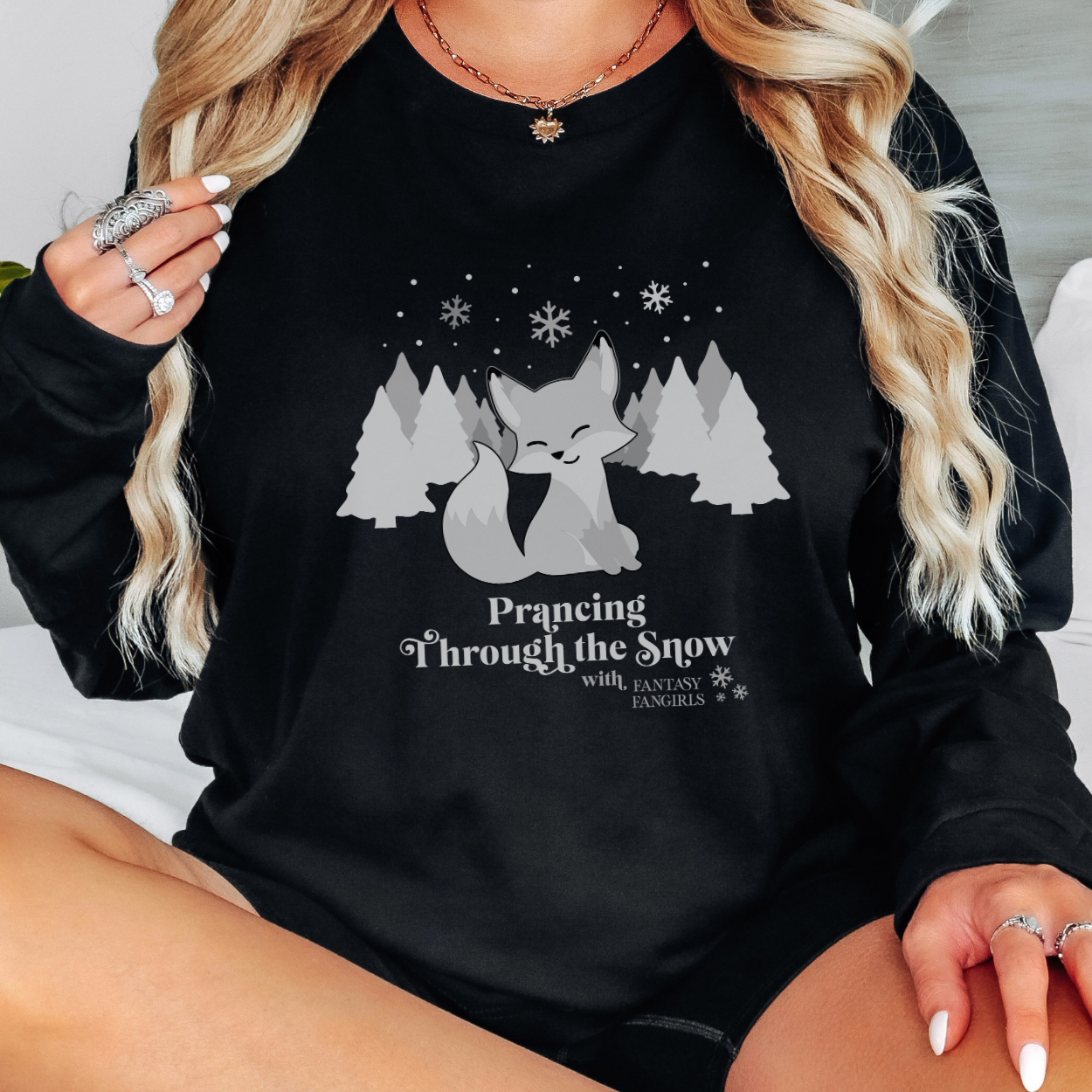 Prancing Through the Snow Unisex Long Sleeve Shirt