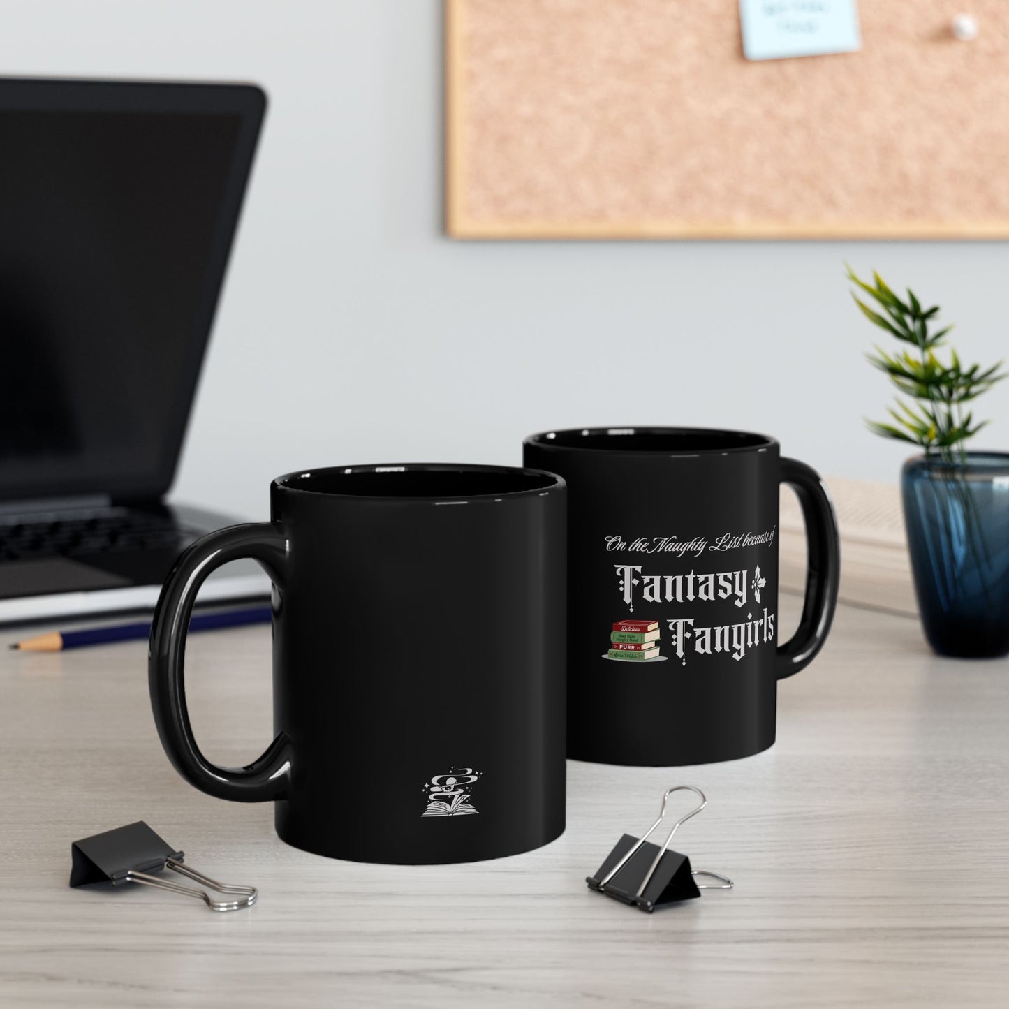 Naughty List Black Mug