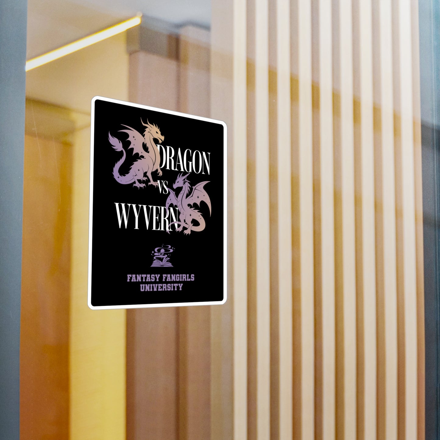 Dragons vs Wyverns Car Decal