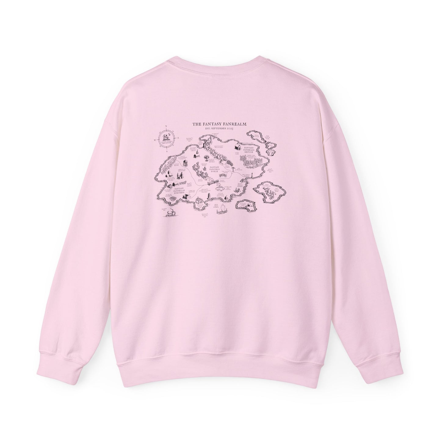 Three Year Anniversary - Map Unisex Crewneck Sweatshirt