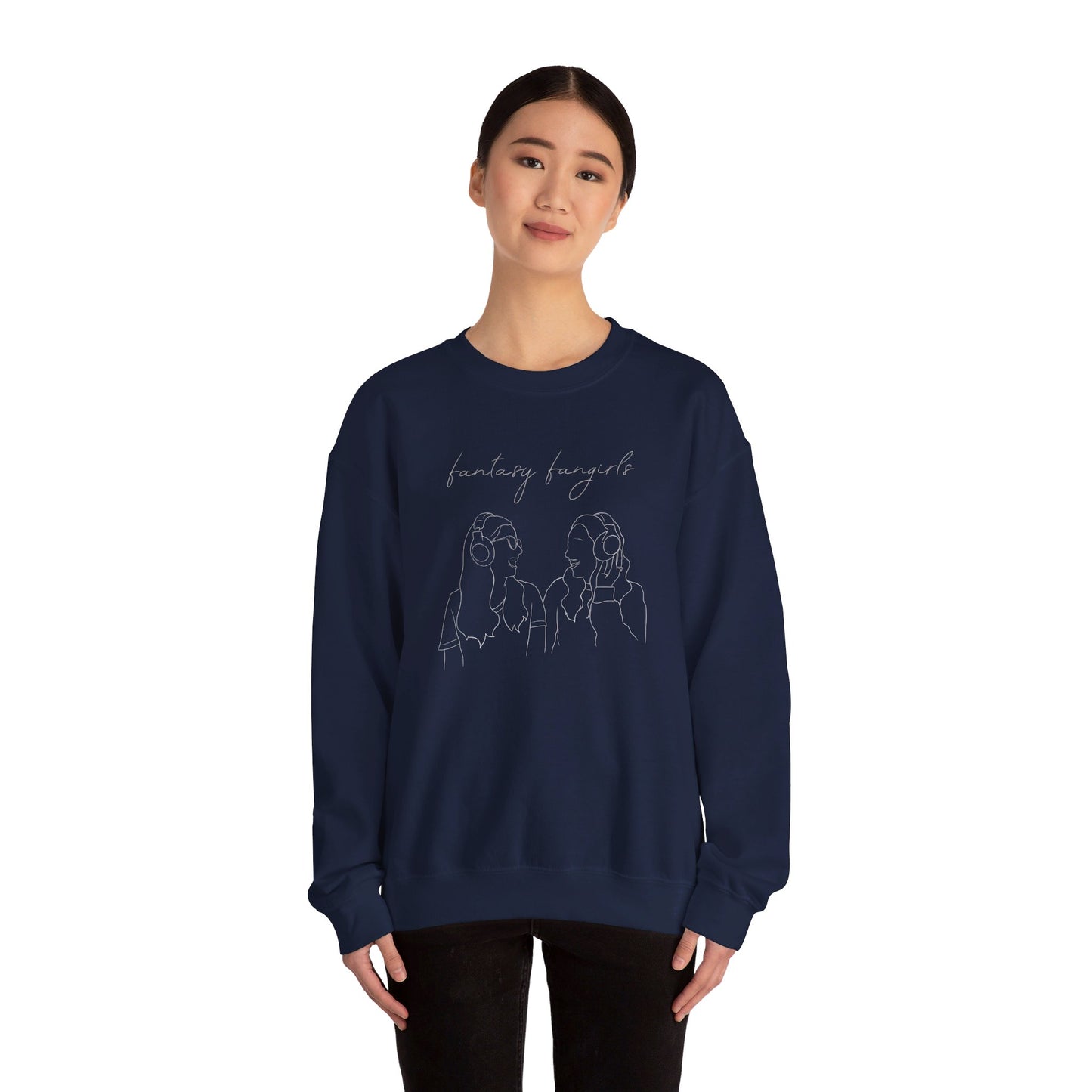 Fantasy Fangirls Minimalist Unisex Crewneck Sweatshirt