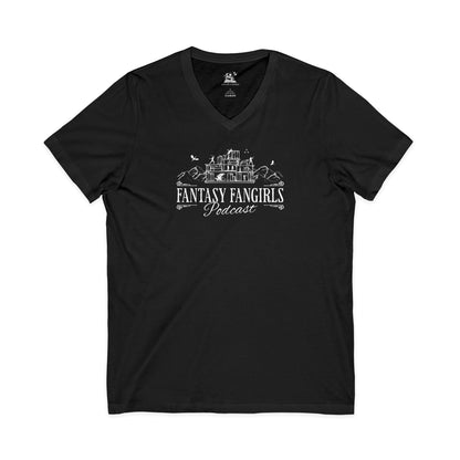 The FMC Bookshelf Unisex Sleeve V-Neck Tee