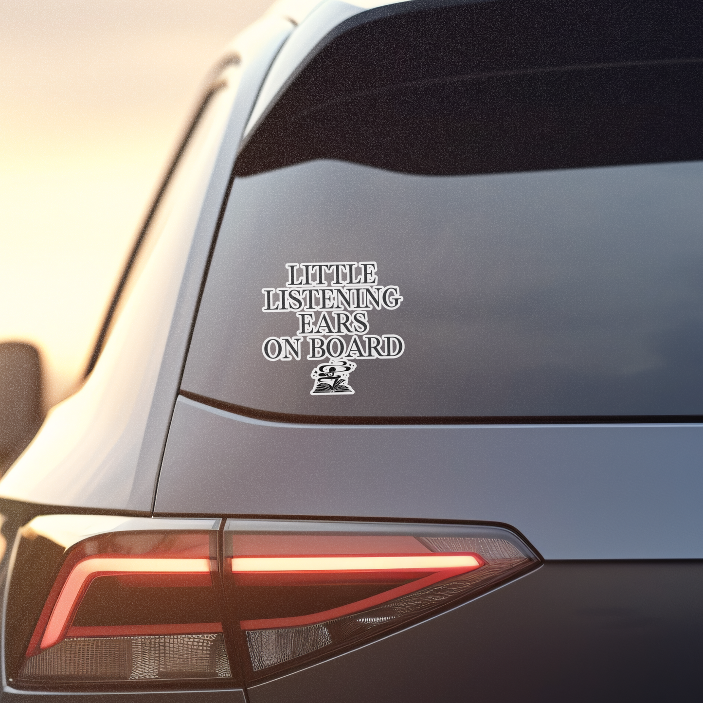 Little Listening Ears Car Decal