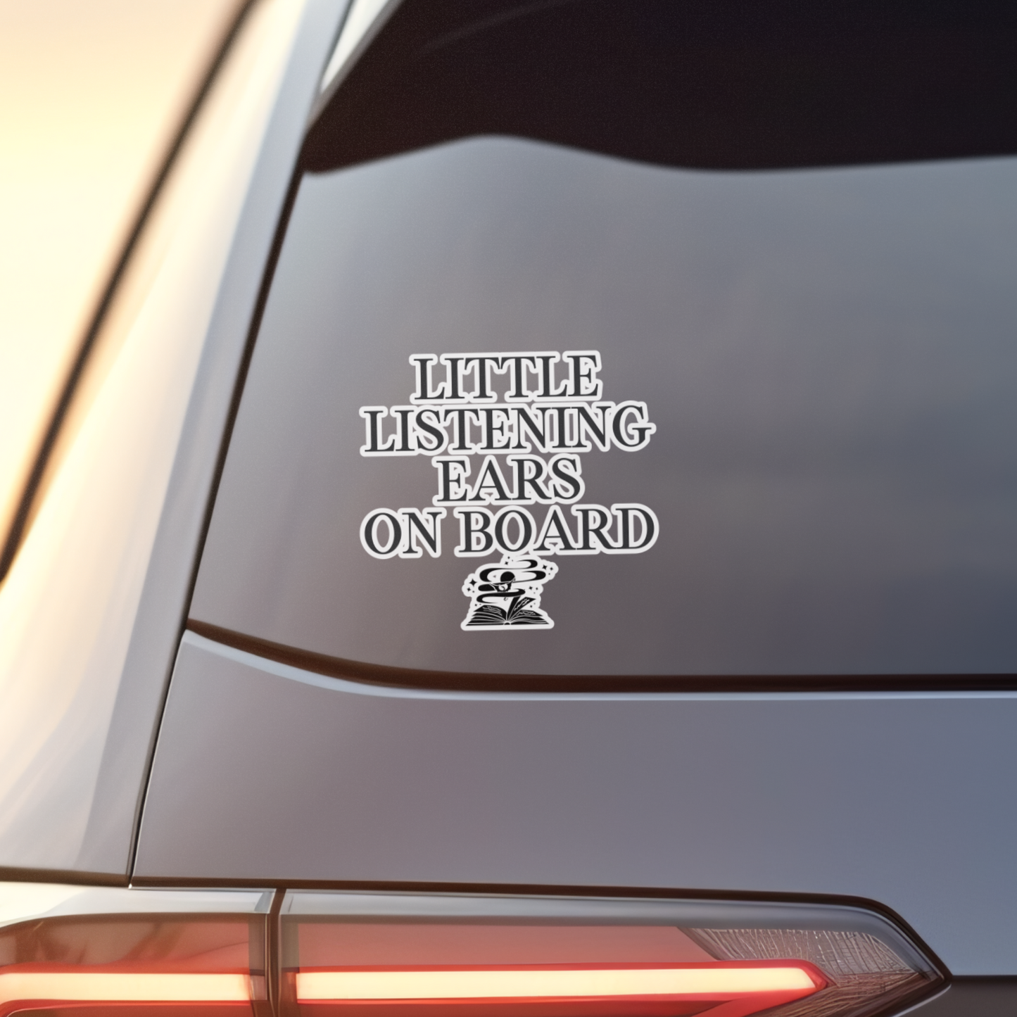 Little Listening Ears Car Decal