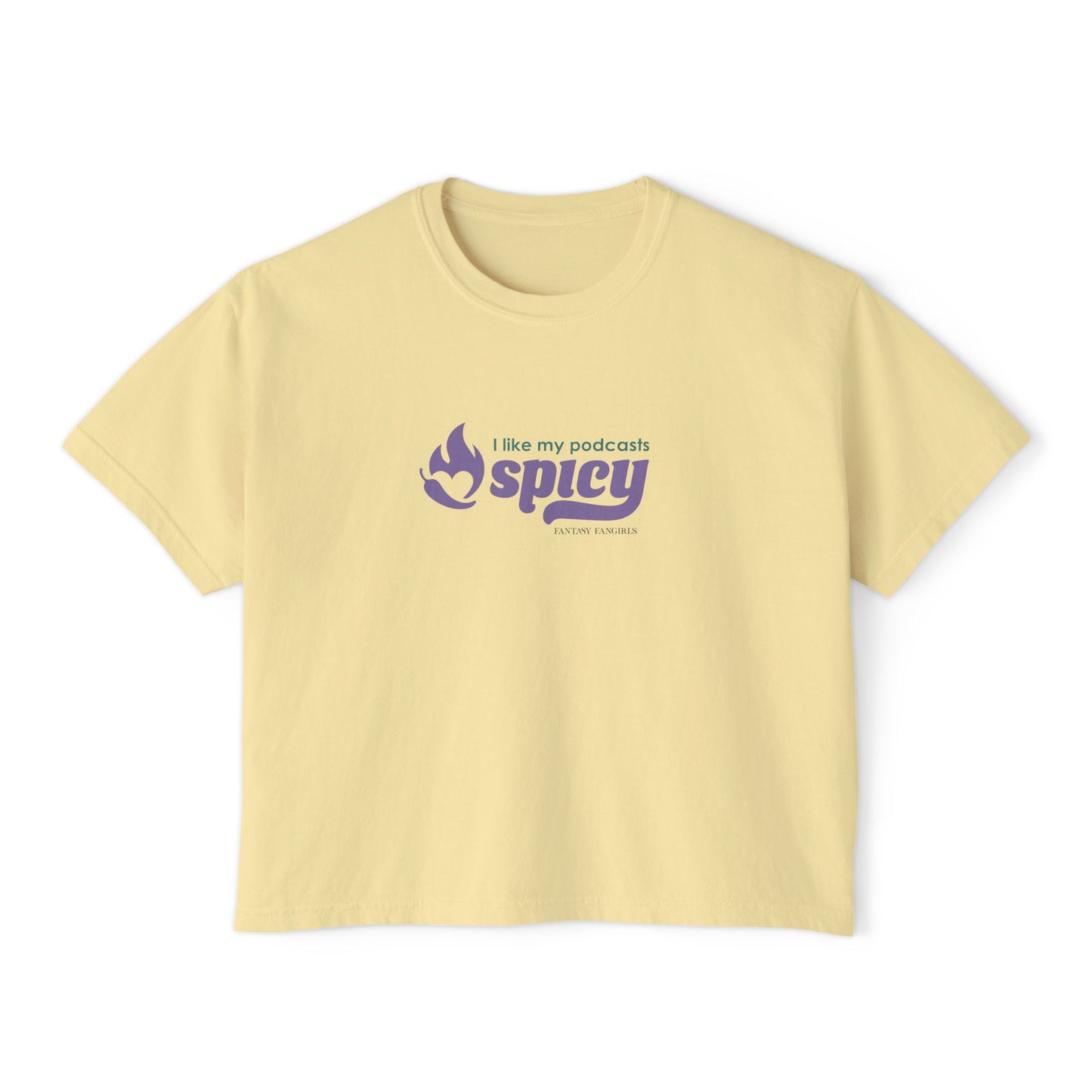 I Like My Podcasts Spicy Women's Crop Top