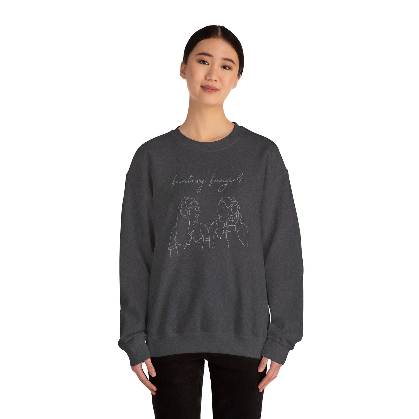 Fantasy Fangirls Minimalist Unisex Crewneck Sweatshirt