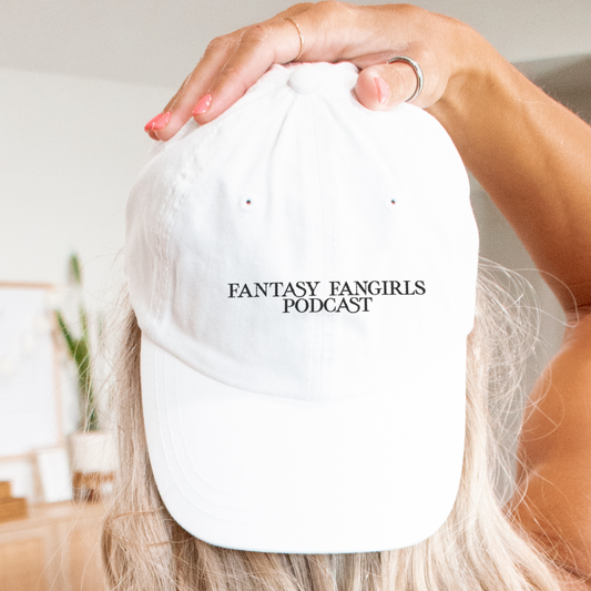 Fantasy Fangirls Embroidered Baseball Cap (White, Pink, Stone, Light Blue)