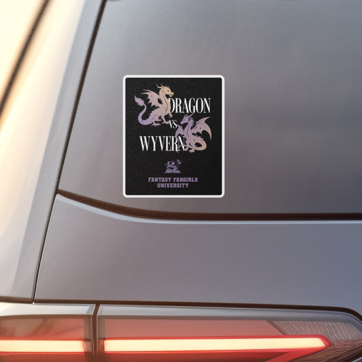 Dragons vs Wyverns Car Decal