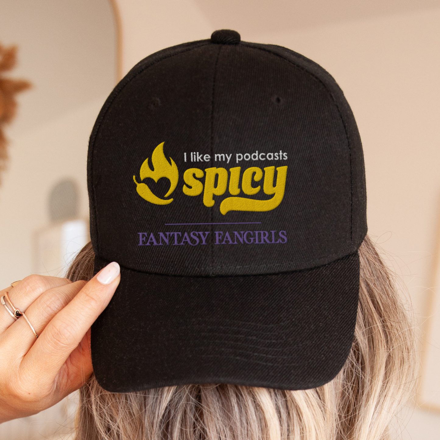 I Like My Podcasts Spicy Embroidered Hat