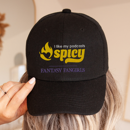 I Like My Podcasts Spicy Embroidered Hat