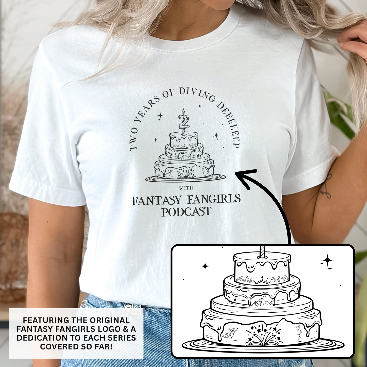 LIMITED TIME: 2 Year Anniversary Birthday Cake Unisex Tee