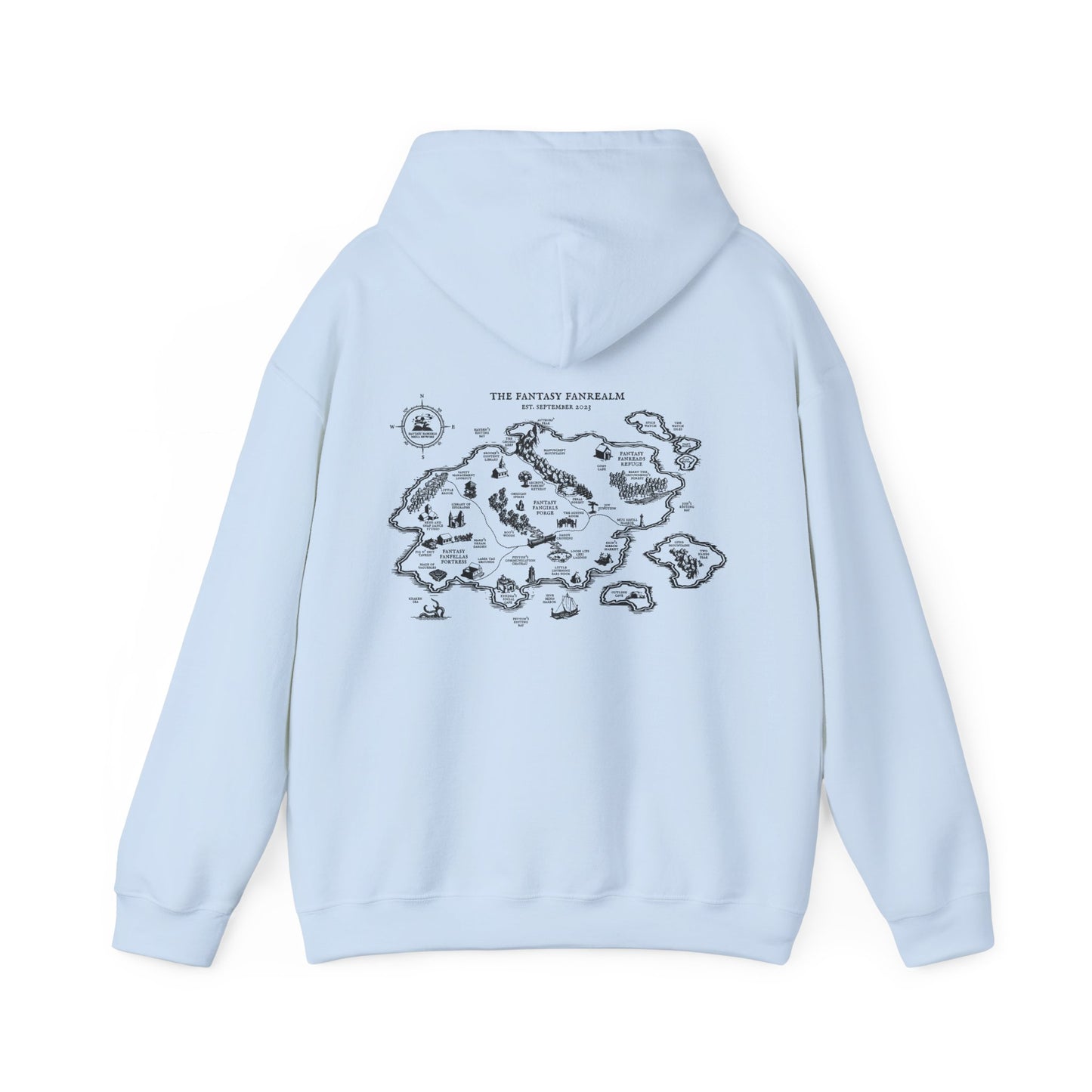 Three Year Anniversary - Map Unisex Hooded Sweatshirt