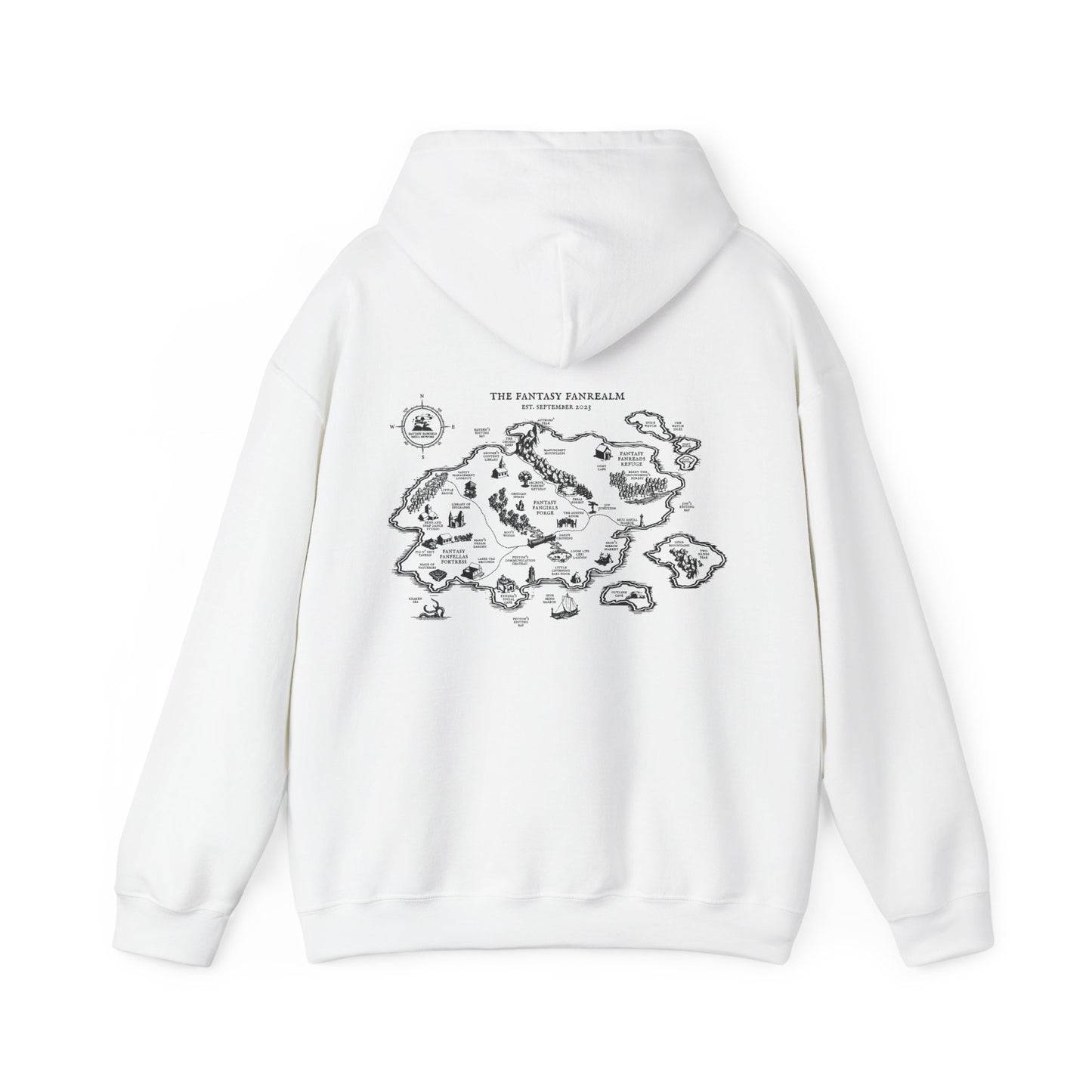 Three Year Anniversary - Map Unisex Hooded Sweatshirt