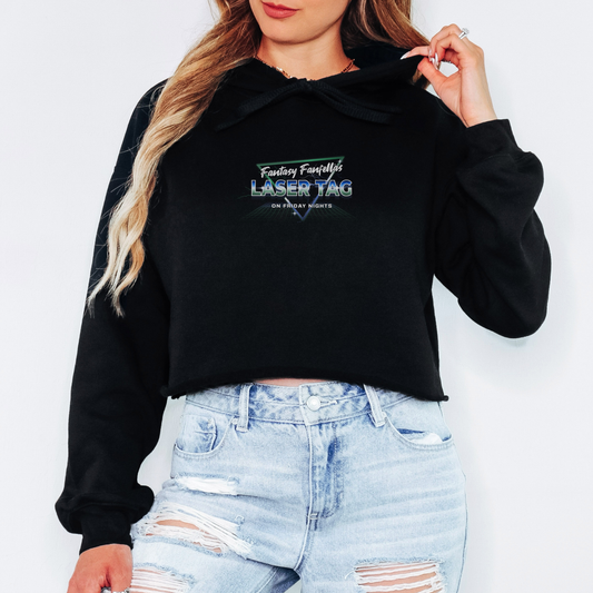 Laser Tag | Fantasy Fanfellas Women's Cropped Hoodie
