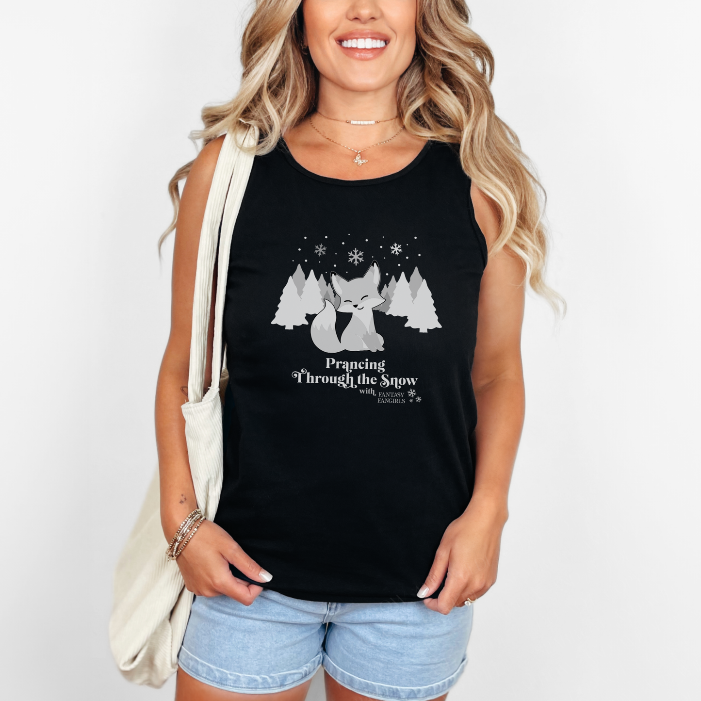 Prancing Through the Snow Unisex Tank Top