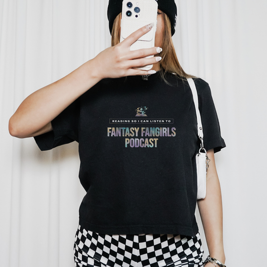 Reading So I Can Listen To FFG Women's Crop Top