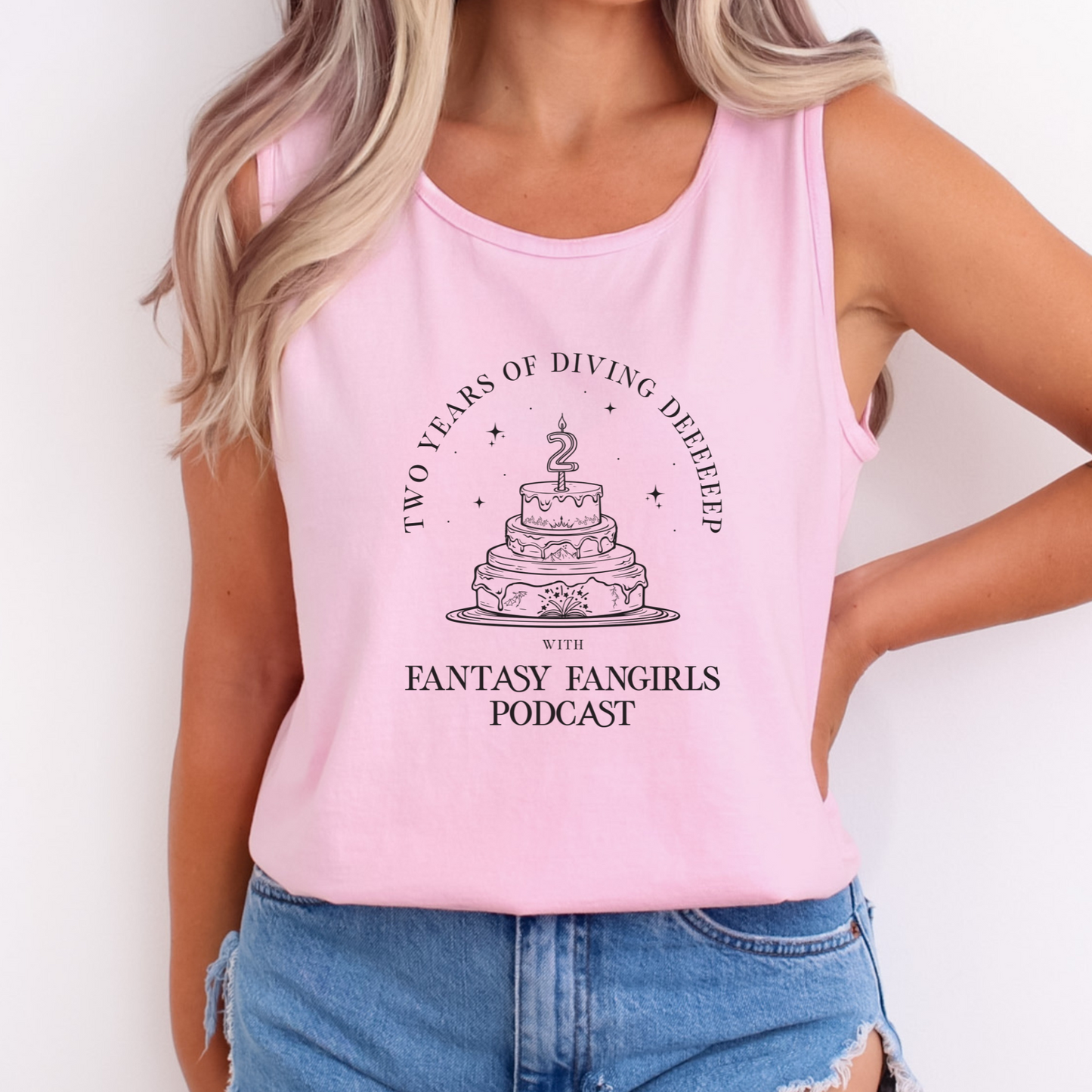 LIMITED TIME: 2 Year Anniversary Birthday Cake Unisex Tank Top