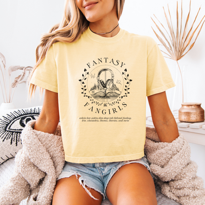 Headphones & Hardcovers Women's Crop Top