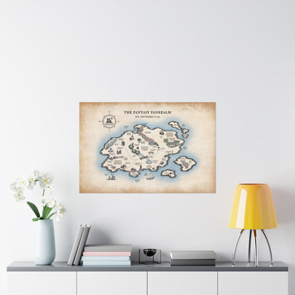 Three Year Anniversary - Map Poster