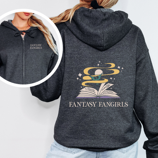 Fantasy Fangirls Logo Unisex Zip-Up Hoodie