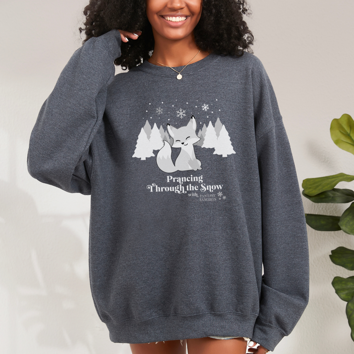 Prancing Through the Snow Unisex Crewneck Sweatshirt