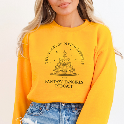 LIMITED TIME: 2 Year Anniversary Birthday Cake Unisex Crewneck Sweatshirt