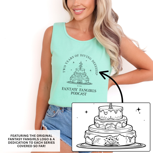 LIMITED TIME: 2 Year Anniversary Birthday Cake Unisex Tank Top