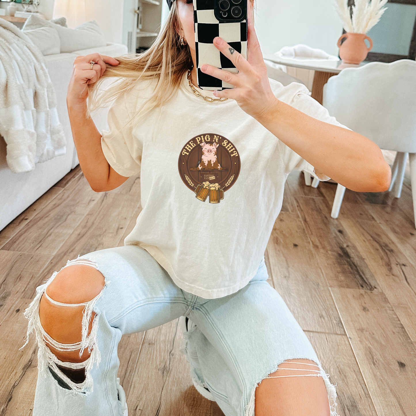 Pig N' Shit | Fantasy FanFellas Women's Crop Top