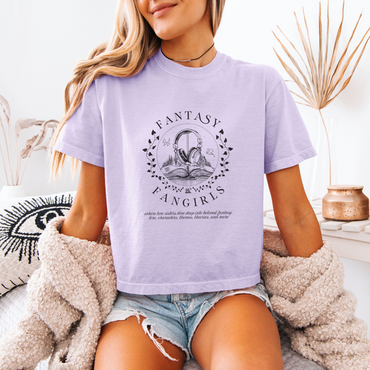 Headphones & Hardcovers Women's Crop Top