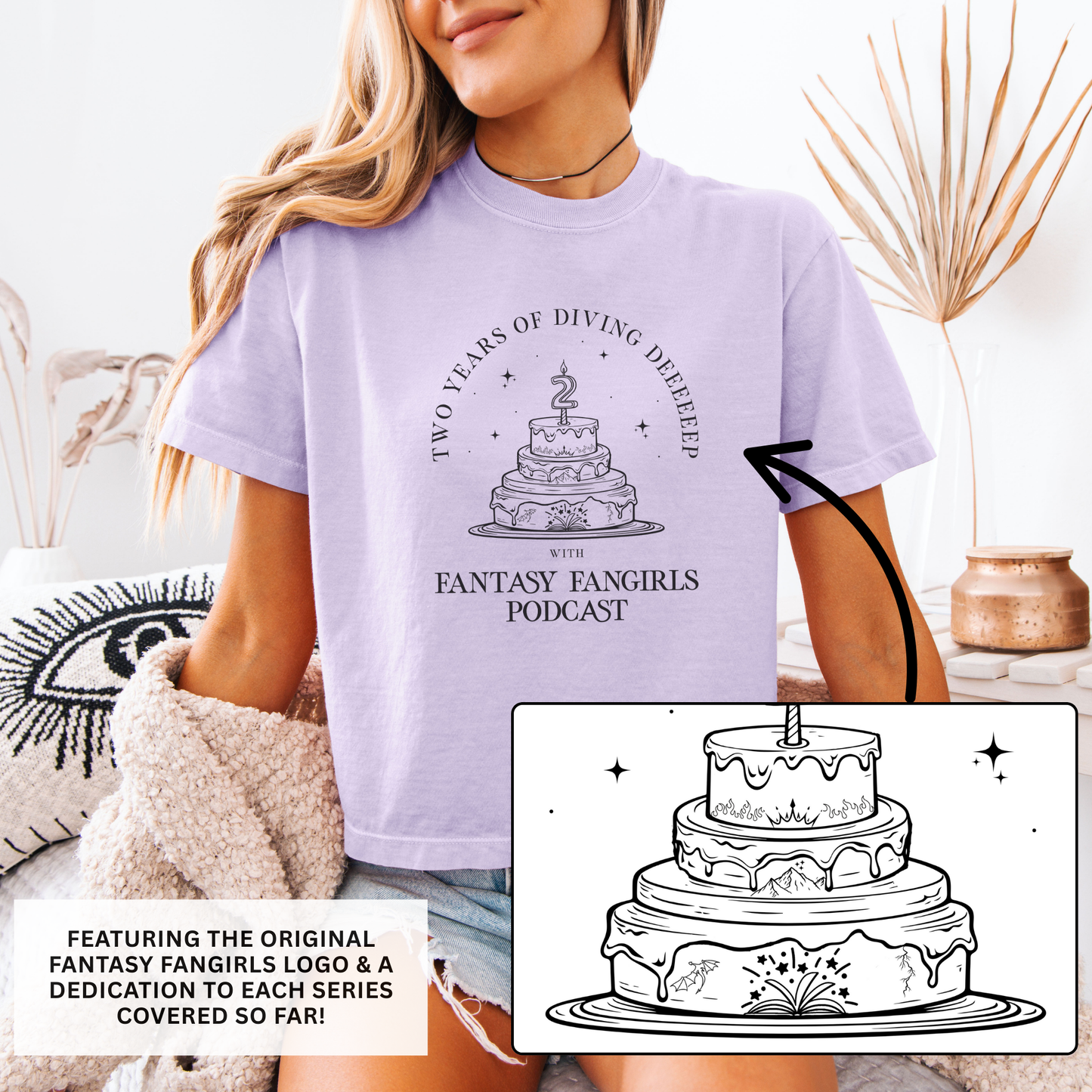 LIMITED TIME: 2 Year Anniversary Birthday Cake Women's Crop Top