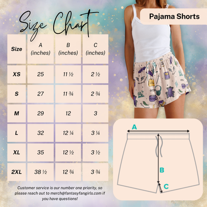 FFG Media Network Doodle Pajama Shorts