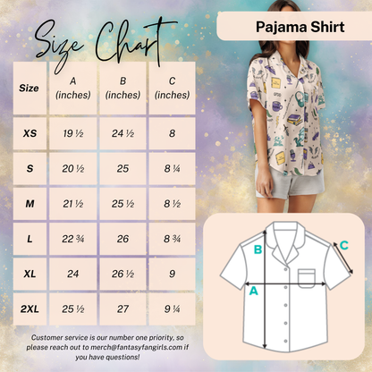 FFG Doodle Pajama Top