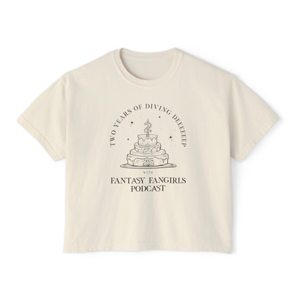 LIMITED TIME: 2 Year Anniversary Birthday Cake Women's Crop Top