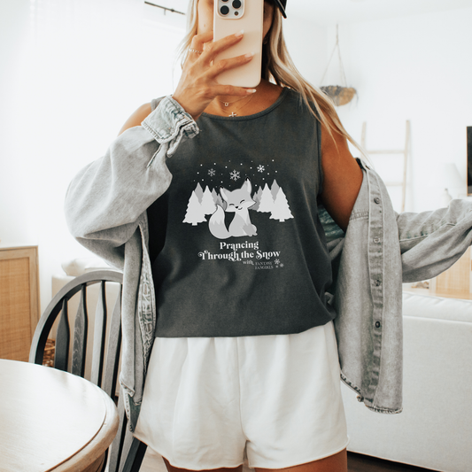 Prancing Through the Snow Unisex Tank Top
