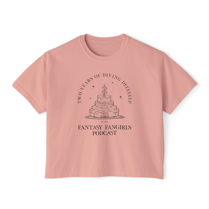LIMITED TIME: 2 Year Anniversary Birthday Cake Women's Crop Top