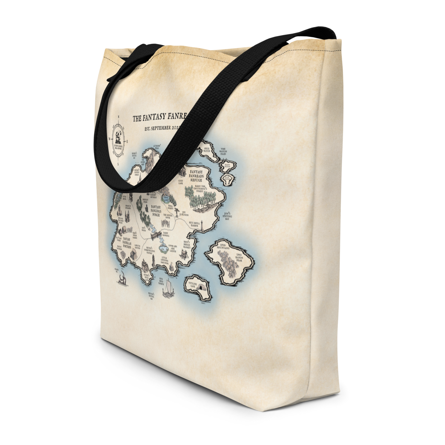 Three Year Anniversary - Map Tote