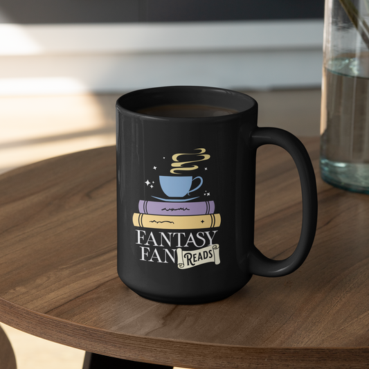 Fantasy FanReads Black Mug