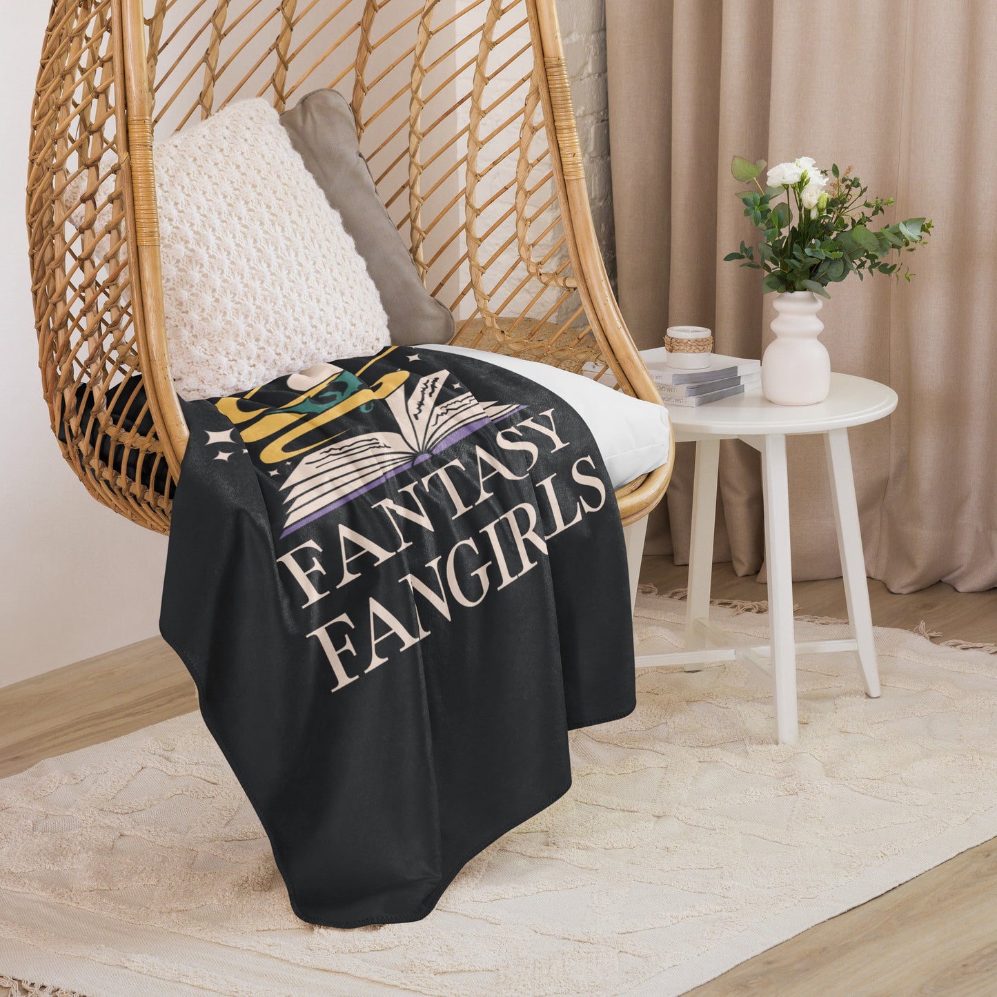 Fantasy Fangirls Sherpa Blanket
